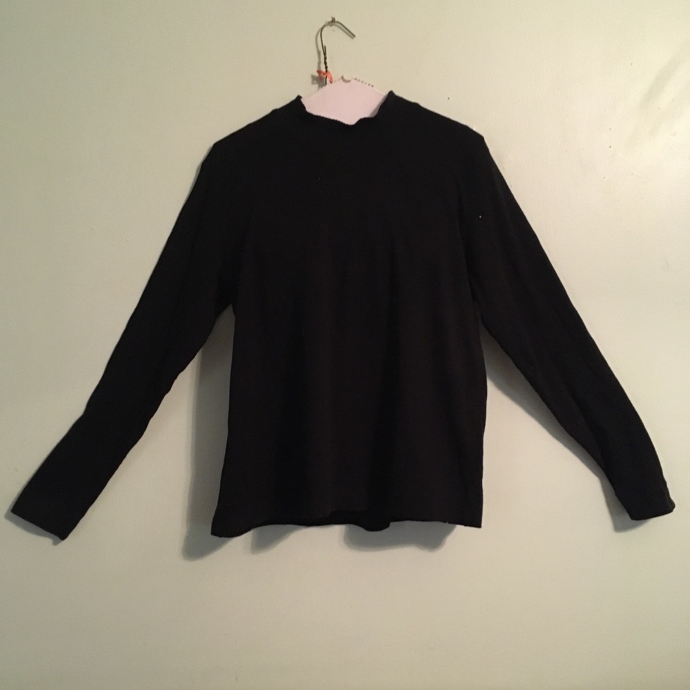 Black long sleeve top